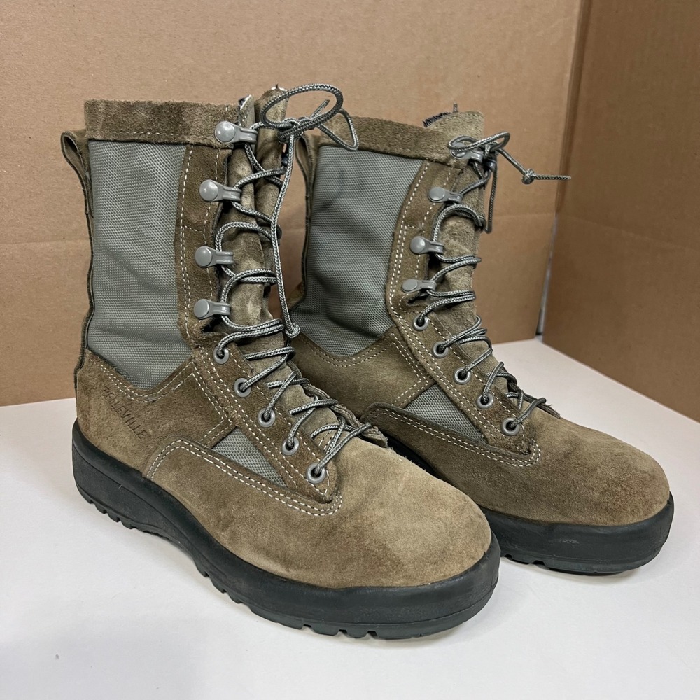 Belleville 690V Mens 6.5 R Air Force Flight Boots Sage Green Gore-Tex Vibram USA